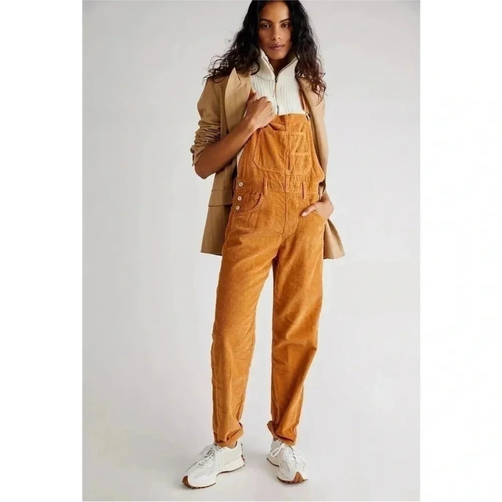 Free People Ziggy Corduroy Overalls NWOT